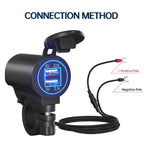 ZH-526I1 Car / Motorcycle 4.2A Dual USB Port Car Charger, ZH-526I1