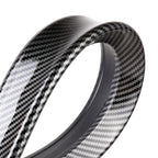 Car Modified Plastic Rear Wing Side Spoiler Lip, Carbon Fiber Texture, Carbon Fiber Texture