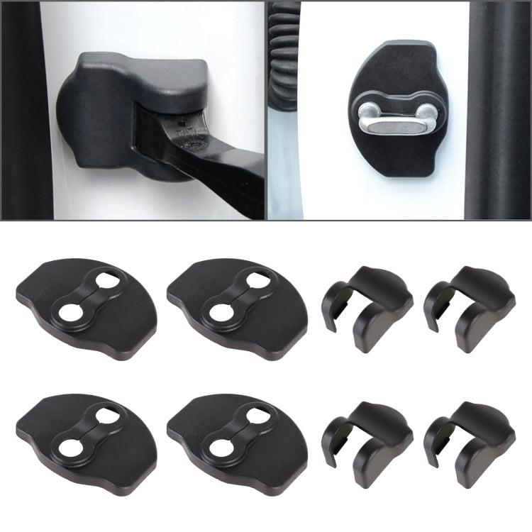 Car Door Lock Cover + Limiter Cover for Tesla Model Y, For Tesla Model Y