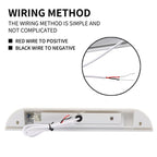 RV / Yacht Awning LED Strip Light DC12-28V with 9 LEDs Lamp Beads, 9 LEDs (White), 9 LEDs (Black)