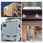 RV / Yacht Awning LED Strip Light DC12-28V with 9 LEDs Lamp Beads, 9 LEDs (White), 9 LEDs (Black)