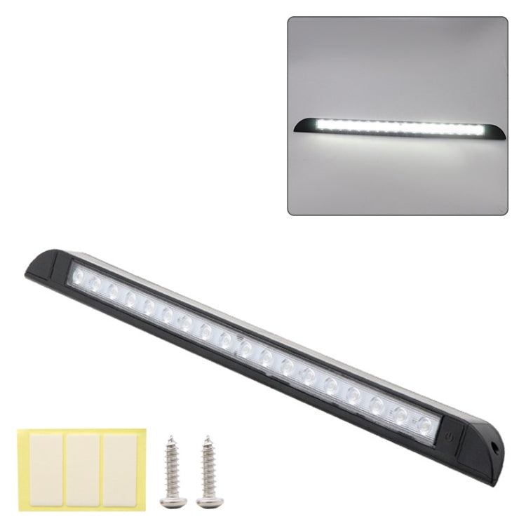 RV / Yacht Awning LED Strip Light DC12-28V with 18 LEDs Lamp Beads, 18 LEDs (Black), 18 LEDs (White)