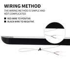 RV / Yacht Awning LED Strip Light DC12-28V with 18 LEDs Lamp Beads, 18 LEDs (Black), 18 LEDs (White)