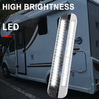 RV / Yacht Awning LED Strip Light DC12-28V with 18 LEDs Lamp Beads, 18 LEDs (Black), 18 LEDs (White)