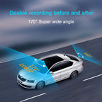K5 5.5 inch Car Streaming Media Double Recording Vision Driving Recorder, 5.5 inch