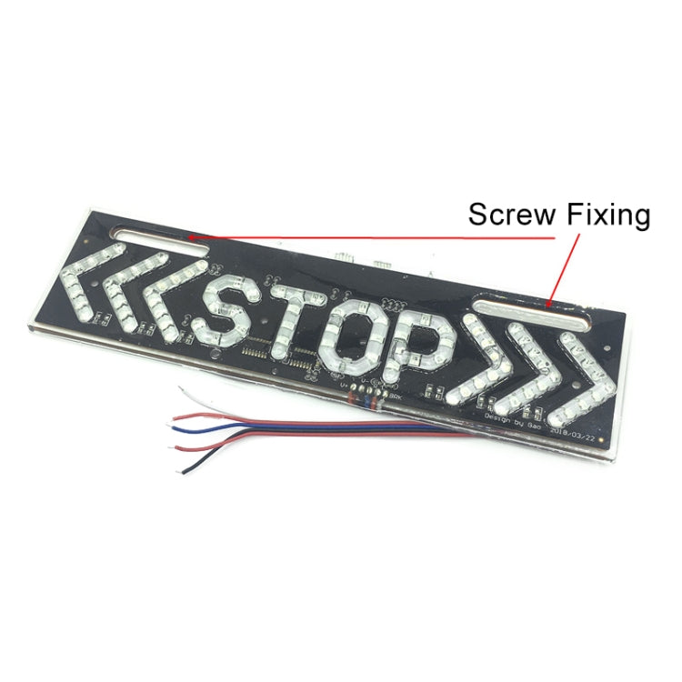 Motorcycle 12V LED Brake Light Super Bright with Turn Warning Light, Turn Warning Light