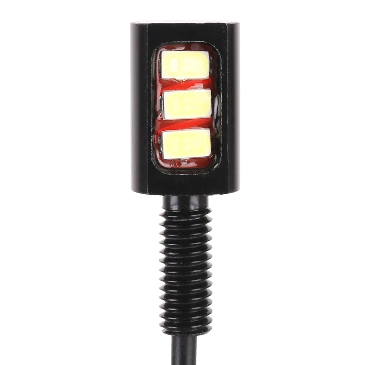 1 Pair DC12V 0.4W 3LEDs SMD-5630 Car / Motorcycle License Plate Light, Cable Length: 27cm, DC12V 0.4W