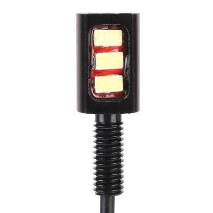 1 Pair DC12V 0.4W 3LEDs SMD-5630 Car / Motorcycle License Plate Light, Cable Length: 27cm, DC12V 0.4W