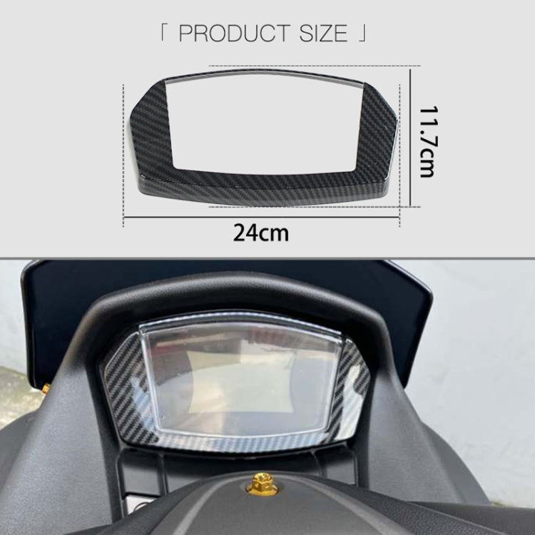 Motorcycle Carbon Fiber Instrument Trim Cover for Yamaha NMAX155 2020-2021, Instrument Trim Cover