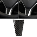 Carbon Fiber Car Steering Wheel Decorative Sticker for Tesla Model S / X, Steering Wheel