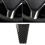 Carbon Fiber Car Steering Wheel Decorative Sticker for Tesla Model S / X, Steering Wheel