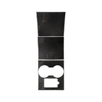3 PCS Carbon Fiber Car Central Control Decorative Sticker for Tesla Model 3, Central Control