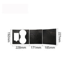 3 PCS Carbon Fiber Car Central Control Decorative Sticker for Tesla Model 3, Central Control