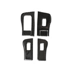 Carbon Fiber Car Window Button Decorative Sticker for Tesla Model 3, Suitable for Left Driving, Window Button