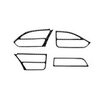 4 PCS Carbon Fiber Car Central Control Instrument Outlet Decorative Sticker for Tesla Model X, Suitable for Left Driving, Central Control Instrument Outlet