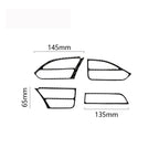 4 PCS Carbon Fiber Car Central Control Instrument Outlet Decorative Sticker for Tesla Model X, Suitable for Left Driving, Central Control Instrument Outlet