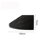 Carbon Fiber Car Charging Port Panel Decorative Sticker for Tesla Model X, Suitable for Left Driving, Charging Port Panel
