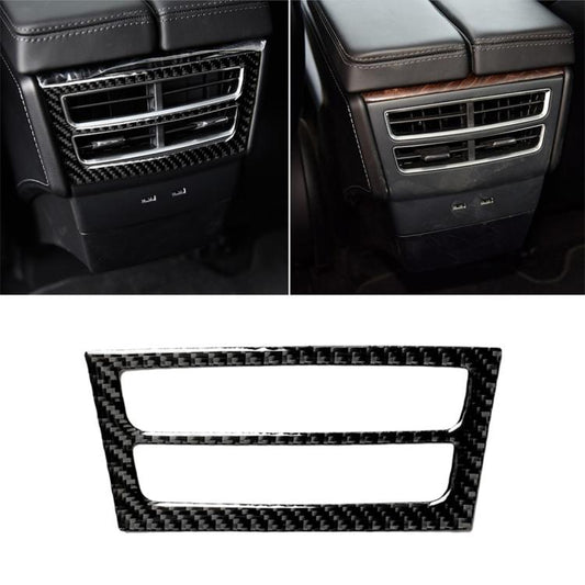 Carbon Fiber Car Rear Vent Panel Decorative Sticker for Tesla Model X, Rear Vent Panel