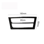 Carbon Fiber Car Rear Vent Panel Decorative Sticker for Tesla Model X, Rear Vent Panel