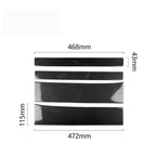 Carbon Fiber Car Door Threshold Decoration Strip Stickers for Tesla Model X, Door Threshold
