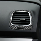 2 PCS / Set Carbon Fiber Car Left and Right Air Outlets Frame Decorative Sticker for Volkswagen Scirocco 2009-2016,Left and Right Drive Universal, Left and Right Air Outlets Frame