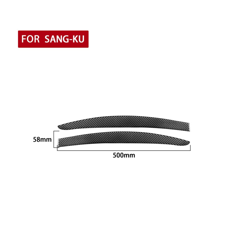 2 PCS / Set Carbon Fiber Car Light Eyebrow Decorative Sticker for Volkswagen Scirocco 2009-2016,Left and Right Drive Universal, Light Eyebrow