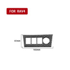 Carbon Fiber Car Cigarette Lighter Panel Decorative Sticker for Toyota Old RAV4 2006-2013,Left and Right Drive Universal, Cigarette Lighter Panel