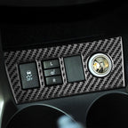 Carbon Fiber Car Cigarette Lighter Panel Decorative Sticker for Toyota Old RAV4 2006-2013,Left and Right Drive Universal, Cigarette Lighter Panel