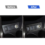 Carbon Fiber Car Cigarette Lighter Panel Decorative Sticker for Toyota Old RAV4 2006-2013,Left and Right Drive Universal, Cigarette Lighter Panel