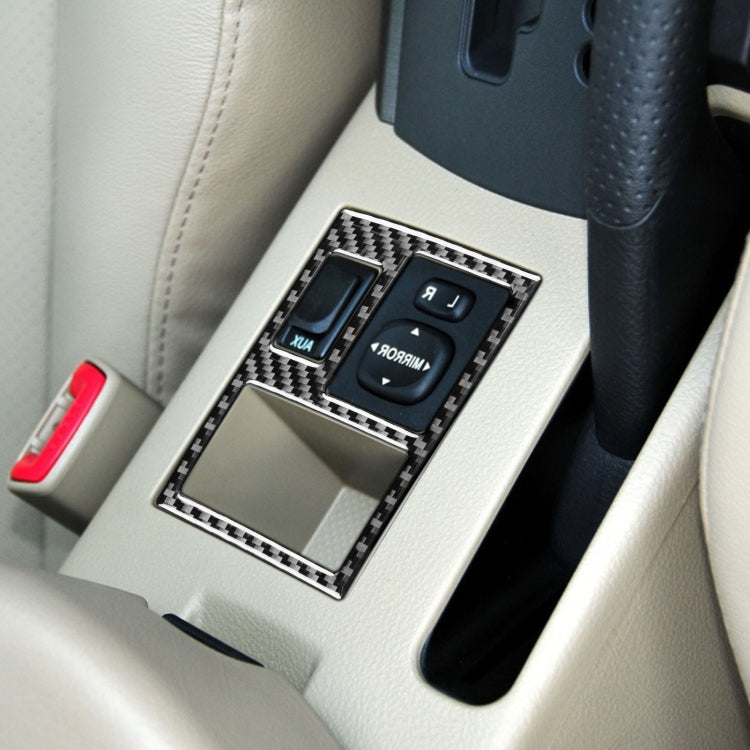 Carbon Fiber Car Rearview Mirror Adjustment Switch Frame Decorative Sticker for Toyota Old RAV4 2006-2013,Right Drive, Rearview Mirror Adjustment Switch Frame ,Right Drive
