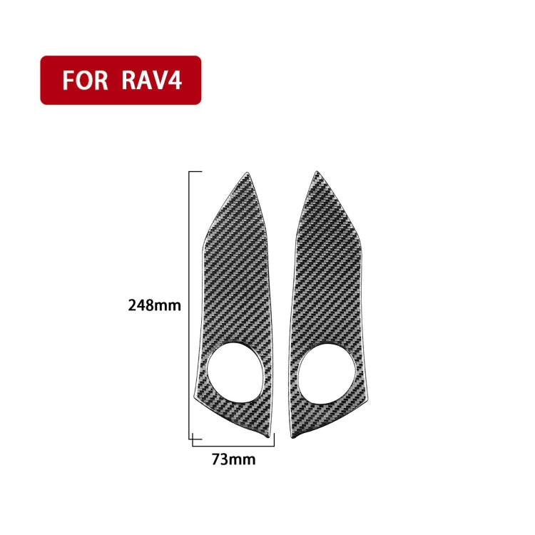 Carbon Fiber Car Warning Light Switch Panel Decorative Sticker for Toyota Old RAV4 2006-2013,Left and Right Drive Universal, Warning Light Switch Panel