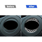 Carbon Fiber Car Steering Wheel Label Decorative Sticker for Toyota Old RAV4 2006-2013,Left and Right Drive Universal, Steering Wheel Label
