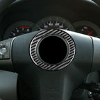 Carbon Fiber Car Steering Wheel Decorative Sticker for Toyota Old RAV4 2006-2013,Left and Right Drive Universal, Steering Wheel