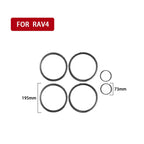 Carbon Fiber Car Door Horn Ring Decorative Sticker for Toyota Old RAV4 2006-2013,Left and Right Drive Universal, Door Horn Ring
