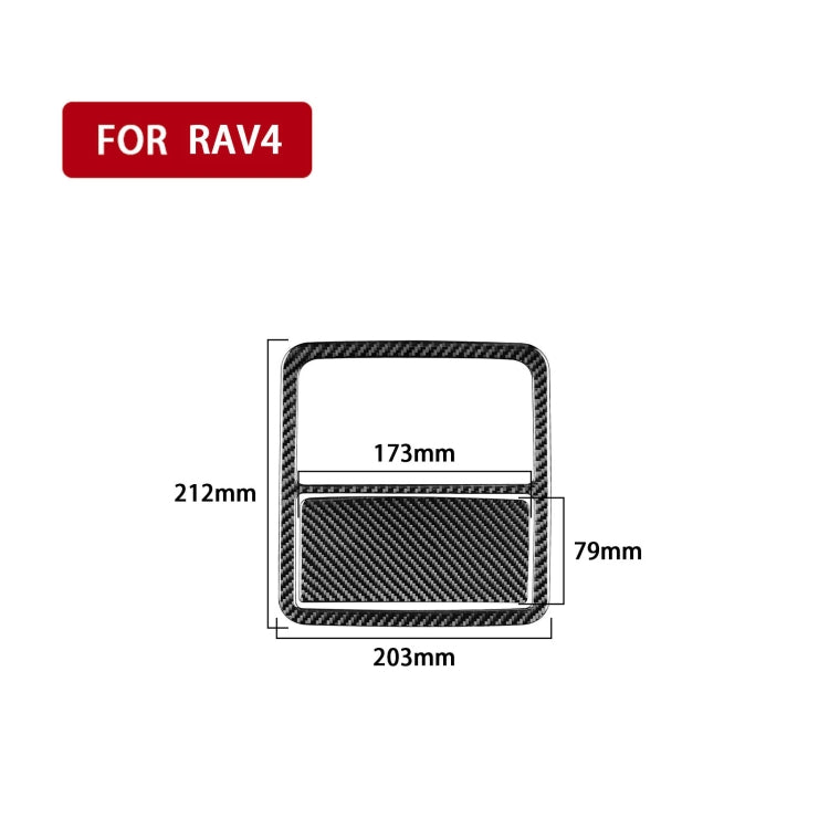 Carbon Fiber Car Front Reading Light Panel Decorative Sticker for Toyota Old RAV4 2006-2013,Left and Right Drive Universal, Front Reading Light Panel