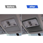 Carbon Fiber Car Front Reading Light Panel Decorative Sticker for Toyota Old RAV4 2006-2013,Left and Right Drive Universal, Front Reading Light Panel
