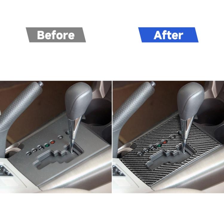 Carbon Fiber Car Gear Panel Decorative Sticker for Toyota Old RAV4 2006-2013,Left Drive, Gear Panel ,Left Drive