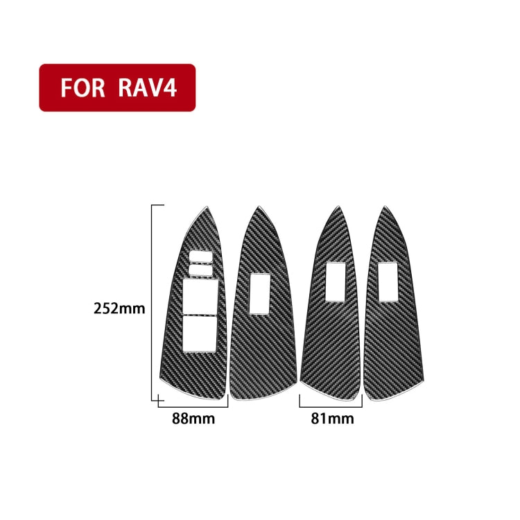 Carbon Fiber Car Lifting Panel Decorative Sticker for Toyota Old RAV4 2006-2013,Left Drive, Lifting Panel ,Left Drive