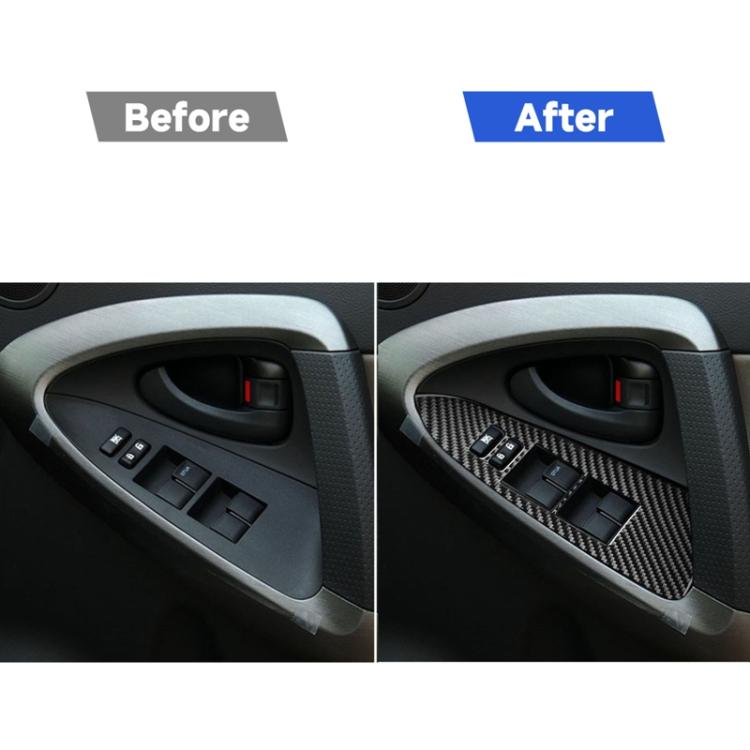 Carbon Fiber Car Lifting Panel Decorative Sticker for Toyota Old RAV4 2006-2013,Right Drive, Lifting Panel ,Right Drive
