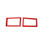 2 PCS / Set Carbon Fiber Car Dashboard Air Outlet Decorative Sticker for Toyota Corolla 2014-2018,Left and Right Drive Universal, Dashboard Air Outlet