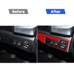 Carbon Fiber Car Headlight Switch Decorative Sticker for Toyota Corolla 2014-2018,Right Drive, Headlight Switch,Right Drive