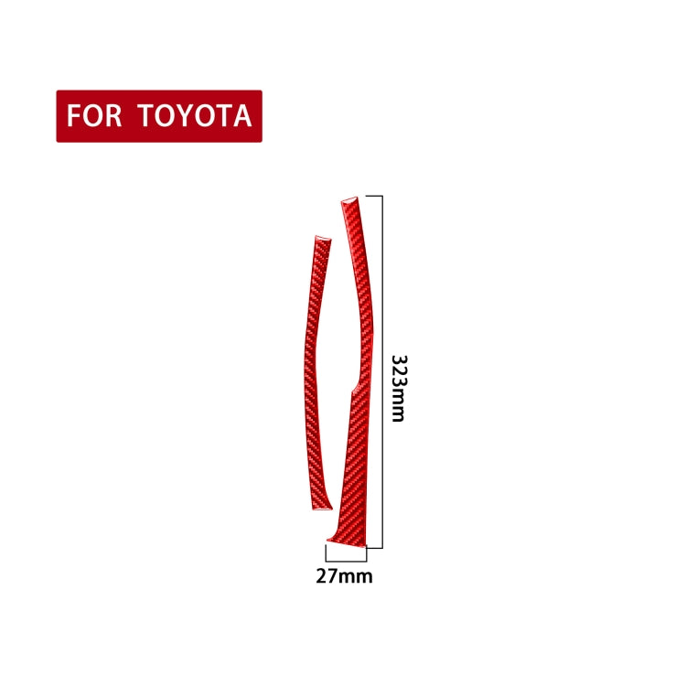 2 PCS / Set Carbon Fiber Car Gear Side Decorative Sticker for Toyota Corolla 2014-2018,Right Drive, Gear Side,Right Drive