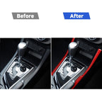 2 PCS / Set Carbon Fiber Car Gear Side Decorative Sticker for Toyota Corolla 2014-2018,Right Drive, Gear Side,Right Drive