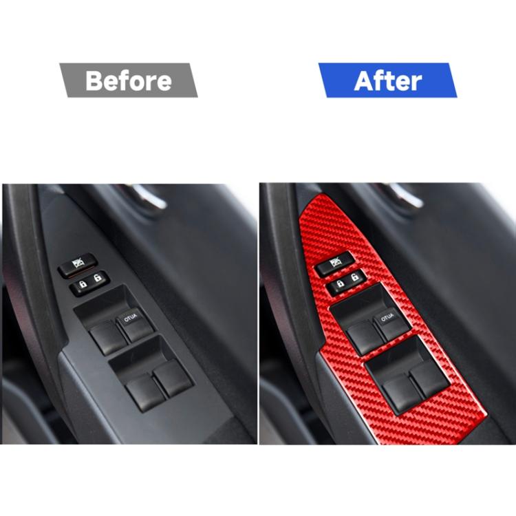 4 PCS / Set Carbon Fiber Car Lifting Decorative Sticker for Toyota Corolla 2014-2018,Right Drive, Lifting,Right Drive