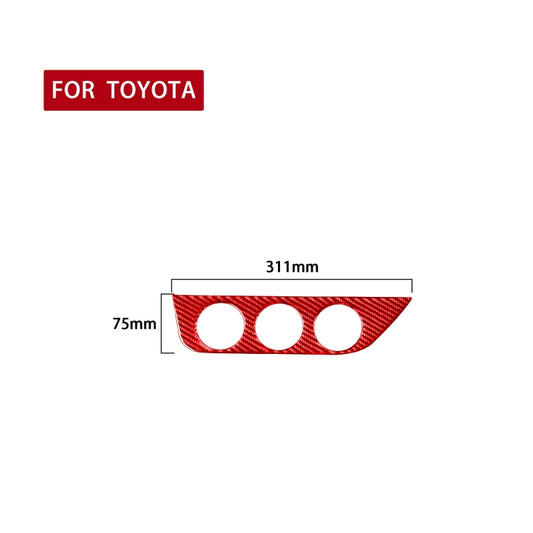 Carbon Fiber Car Air Conditioner Switch Panel A Decorative Sticker for Toyota Corolla 2014-2018,Left Drive, Air Conditioner Switch Panel A,Left Drive
