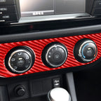 Carbon Fiber Car Air Conditioner Switch Panel A Decorative Sticker for Toyota Corolla 2014-2018,Left Drive, Air Conditioner Switch Panel A,Left Drive