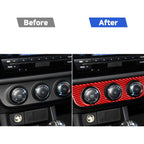 Carbon Fiber Car Air Conditioner Switch Panel A Decorative Sticker for Toyota Corolla 2014-2018,Left Drive, Air Conditioner Switch Panel A,Left Drive