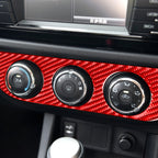 Carbon Fiber Car Air Conditioner Switch Panel A Decorative Sticker for Toyota Corolla 2014-2018,Right Drive, Air Conditioner Switch Panel A,Right Drive