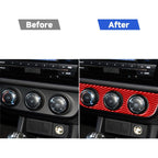 Carbon Fiber Car Air Conditioner Switch Panel A Decorative Sticker for Toyota Corolla 2014-2018,Right Drive, Air Conditioner Switch Panel A,Right Drive