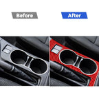 Carbon Fiber Car Cup Holder Panel A Decorative Sticker for Toyota Corolla 2014-2018,Left Drive, Cup Holder Panel A,Left Drive